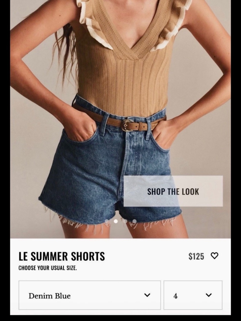 Sezane Le Summer Shorts